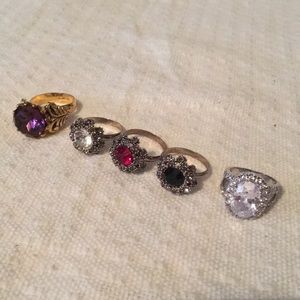 ✔️ Collection of cocktail rings